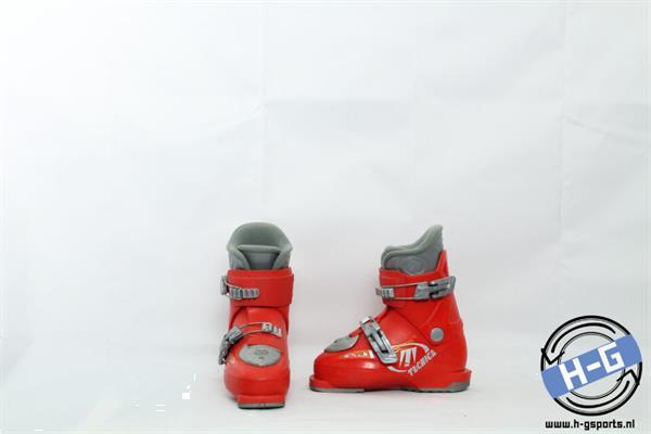 Grote foto hergebruikte tweedehands skischoenen tecnica rj rood 18mp 27eu sport en fitness ski n en langlaufen