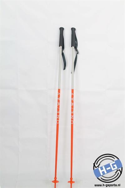 Grote foto fischer oneway wit oranje skistokken nieuw 125 sport en fitness ski n en langlaufen