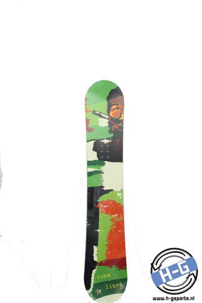 Grote foto l4y cuba libre green camber 154 sport en fitness snowboarden