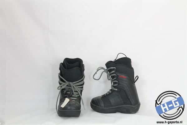 Grote foto hergebruikte tweedehands snowboardschoenen nitro techliner 24.5mp 38.5eu sport en fitness snowboarden