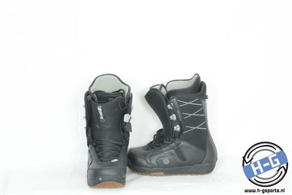 Grote foto hergebruikte tweedehands snowboardschoenen burton moto grey red 24.5mp 38.5eu sport en fitness snowboarden