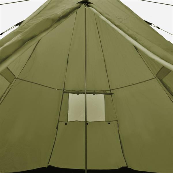 Grote foto vidaxl tente pour 4 personnes vert caravans en kamperen tenten