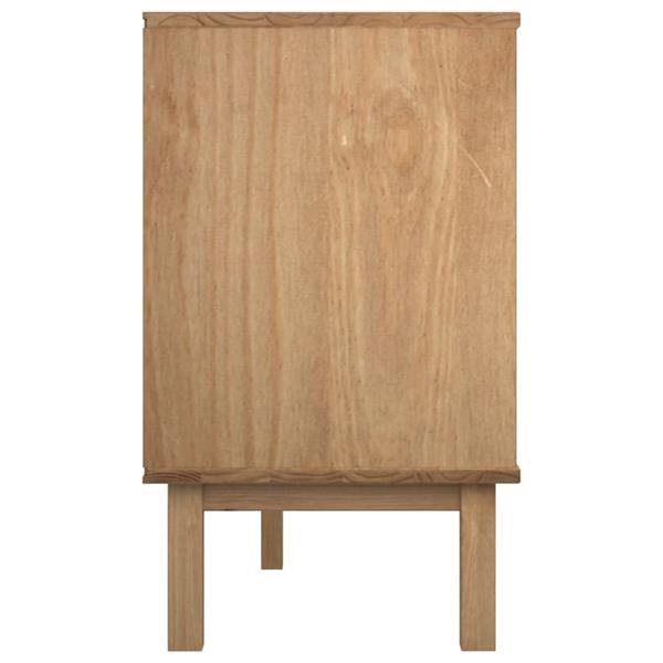 Grote foto vidaxl commode otta marron et gris 113 5x39 5x73 cm bois de kinderen en baby complete kinderkamers