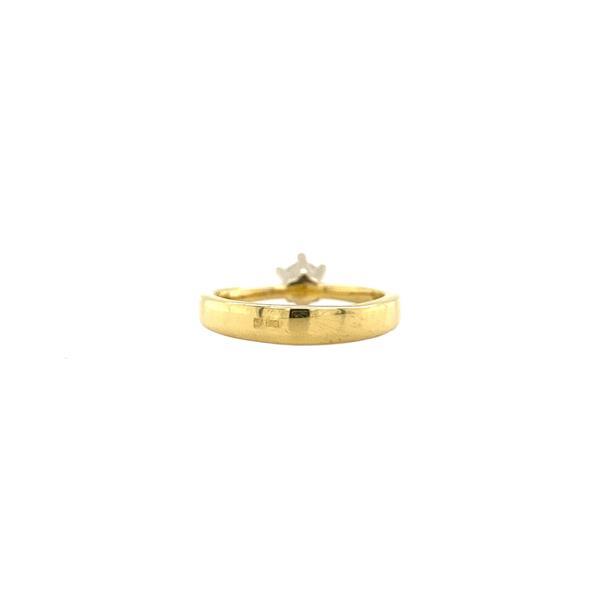 Grote foto bicolour gouden solitair ring met diamant 18 krt nieuw 19 sieraden tassen en uiterlijk ringen voor haar