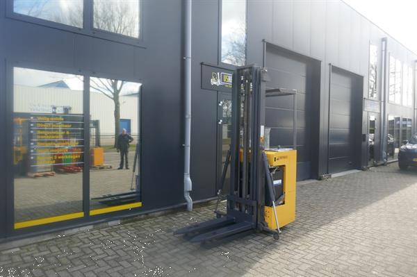 Grote foto vs 21084 elektrische triplex sta stapelaar 6150mm 1250kg doe het zelf en verbouw hefwerktuigen