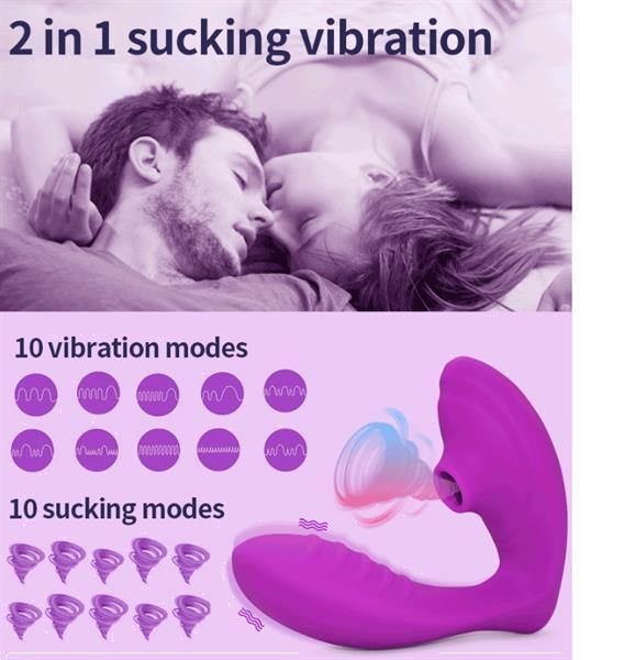 Grote foto twee in een sucking vibration vibrator erotiek sextoys
