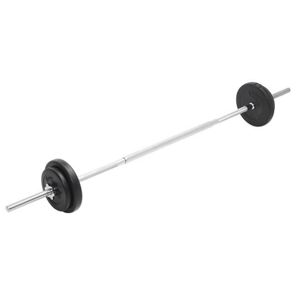 Grote foto vidaxl ensemble d halt res et de barres 30 kg sport en fitness fitness