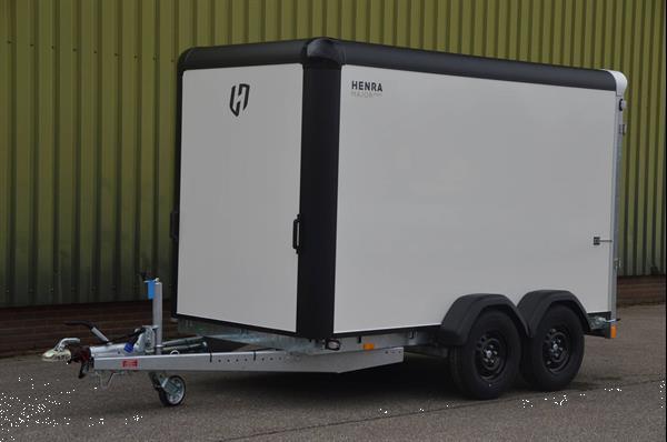 Grote foto henra gesloten aanhangwagen major xpert met led verlichting auto diversen aanhangers
