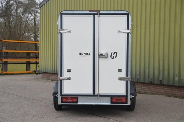 Grote foto henra gesloten aanhangwagen major xpert met led verlichting auto diversen aanhangers