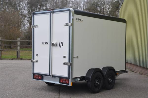 Grote foto henra gesloten aanhangwagen major xpert met led verlichting auto diversen aanhangers