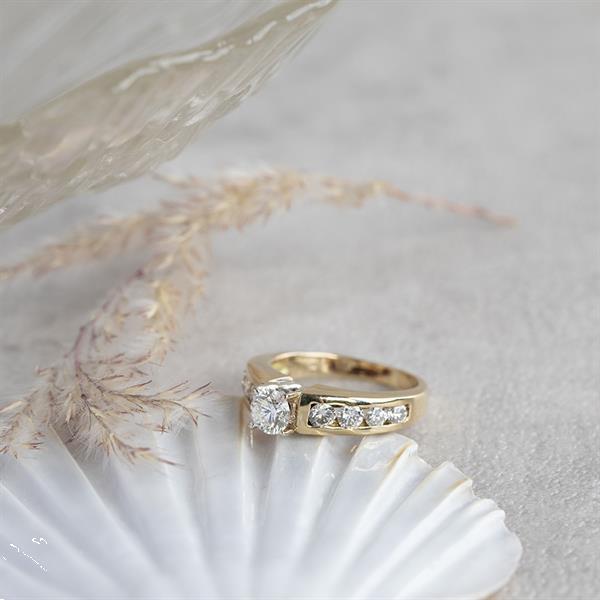 Grote foto gouden ring met diamant 18 krt 3247.5 sieraden tassen en uiterlijk ringen voor haar