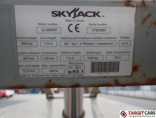Grote foto skyjack sj6826 rt diesel 4x4 scissor work lift 992cm jacklegs doe het zelf en verbouw hoogwerkers