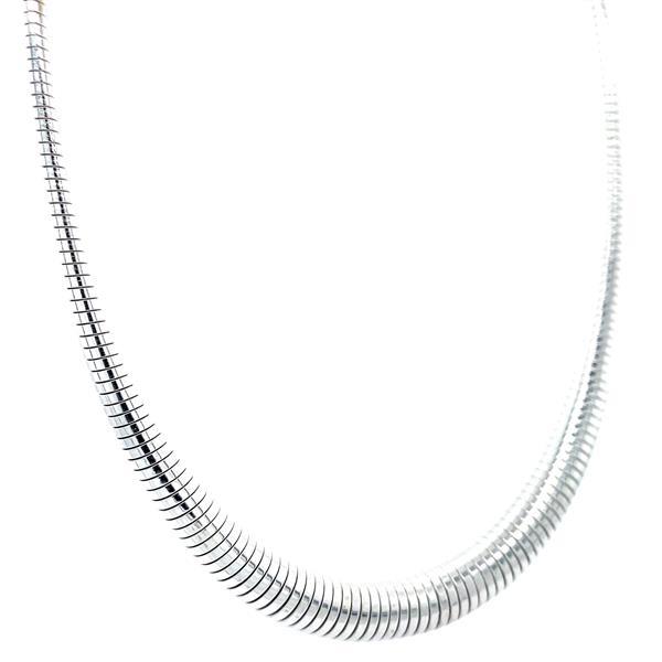 Grote foto witgouden omega collier rond 42 cm 14 krt 937.5 sieraden tassen en uiterlijk kettingen
