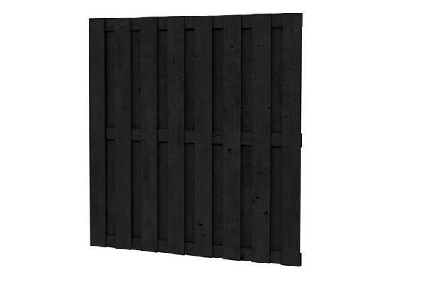 Grote foto plankenscherm zwart ge mpregneerd grenen geschaafd 180x180 c tuin en terras hekken en schuttingen