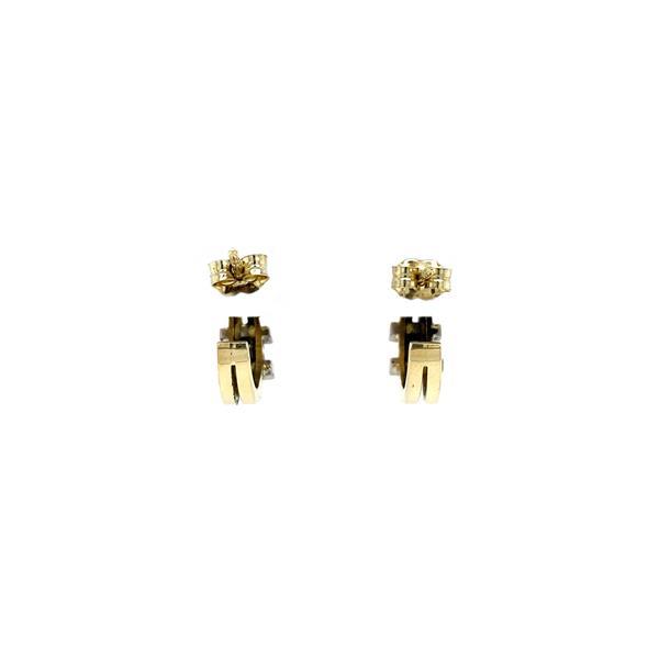 Grote foto gouden oorstekers met diamant 14 krt nieuw 895 sieraden tassen en uiterlijk oorbellen