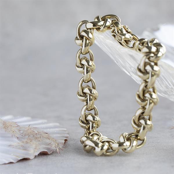 Grote foto gouden fantasie armband 20.5 cm 14 krt 1812.5 sieraden tassen en uiterlijk armbanden voor haar