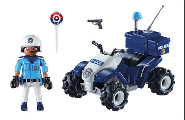 Grote foto playmobil city action 71092 politie speed quad kinderen en baby duplo en lego