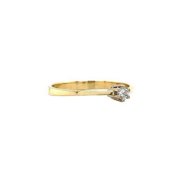 Grote foto gouden solitair ring met diamant 18 krt nieuw 510 sieraden tassen en uiterlijk ringen voor haar