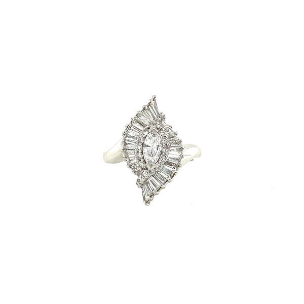 Grote foto witgouden ring met diamant 18 krt 3397.5 sieraden tassen en uiterlijk ringen voor haar