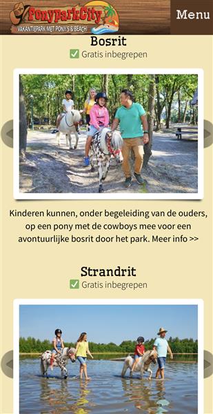 Grote foto ponypark vakantiepark vakantie nederland midden