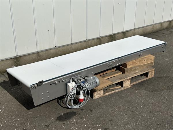 Grote foto rvs transportband 255 x 60 cm agrarisch transportbanden