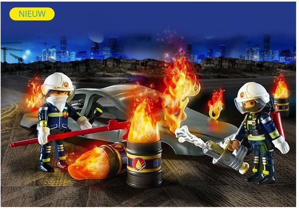 Grote foto playmobil city action 70907 starterpack brandweeroefeningen kinderen en baby duplo en lego
