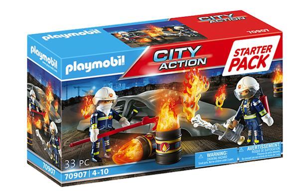 Grote foto playmobil city action 70907 starterpack brandweeroefeningen kinderen en baby duplo en lego