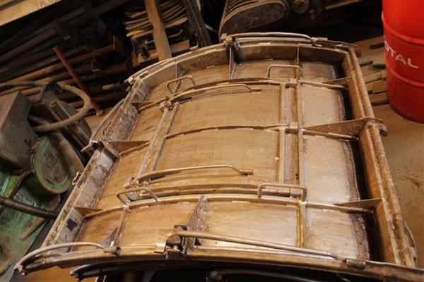 Grote foto gigantische robuuste massief eiken vaten 16.000 l doe het zelf en verbouw hout en planken