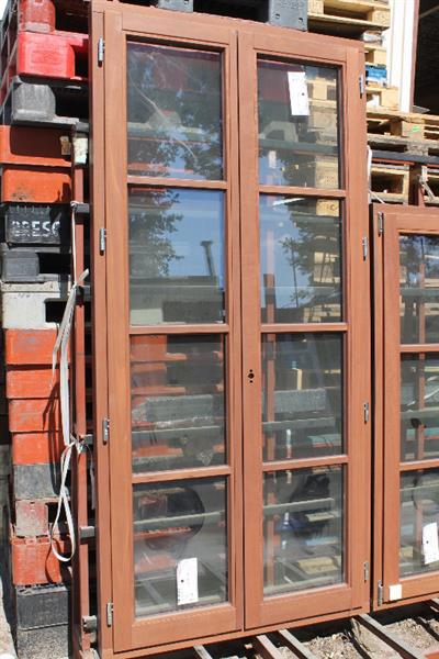 Grote foto nieuwe jardhouten openslaande deur 116 5x243 cm doe het zelf en verbouw kozijnen en schuifpuien