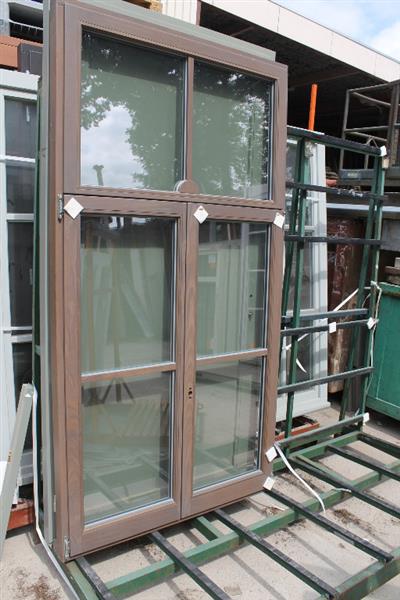 Grote foto hardhout raamkozijn met openslaande ramen 120x224 doe het zelf en verbouw kozijnen en schuifpuien