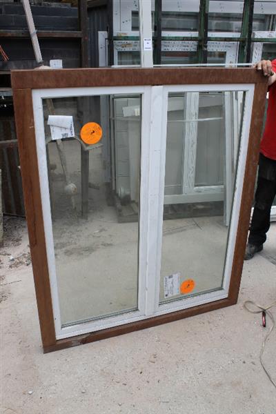 Grote foto hardhouten raamkozijn 126x147 cm doe het zelf en verbouw kozijnen en schuifpuien