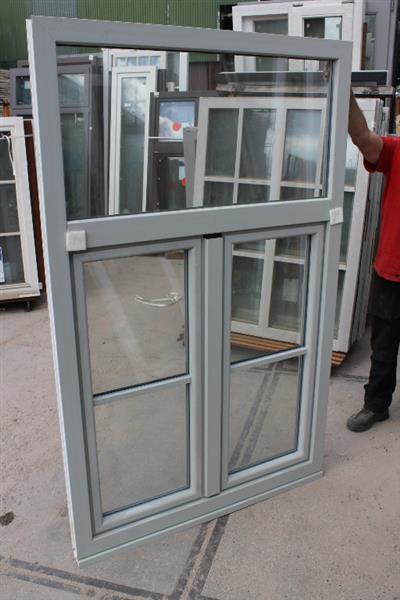 Grote foto nieuw kunststof raamkozijn 118x188 cm doe het zelf en verbouw kozijnen en schuifpuien