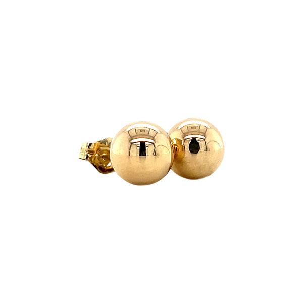 Grote foto gouden bolletjes oorstekers 14 krt 100 sieraden tassen en uiterlijk oorbellen