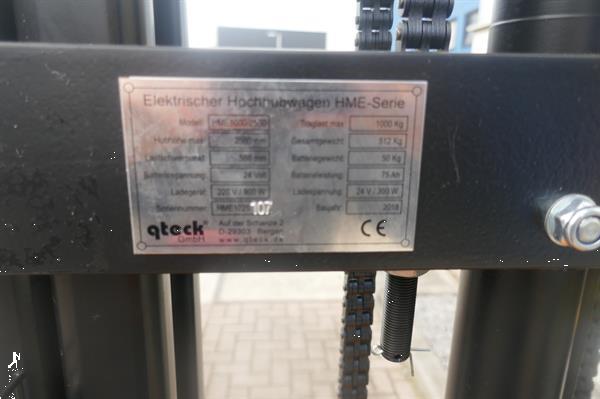 Grote foto vs 21143 elektrische stapelaar qteck ongebruikt 2510mm doe het zelf en verbouw hefwerktuigen