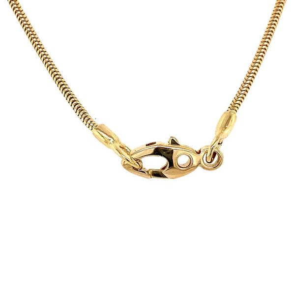 Grote foto gouden slang collier met diamant 42.5 cm 18 krt 1097.5 sieraden tassen en uiterlijk kettingen