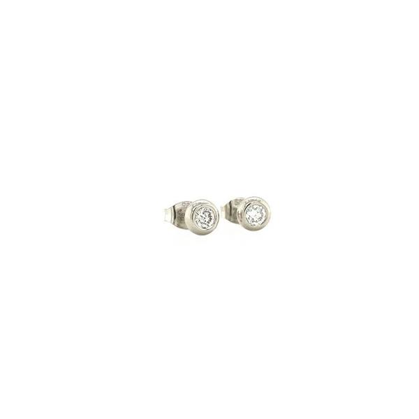 Grote foto witgouden solitair oorstekers met diamant 14 krt 847.5 sieraden tassen en uiterlijk oorbellen