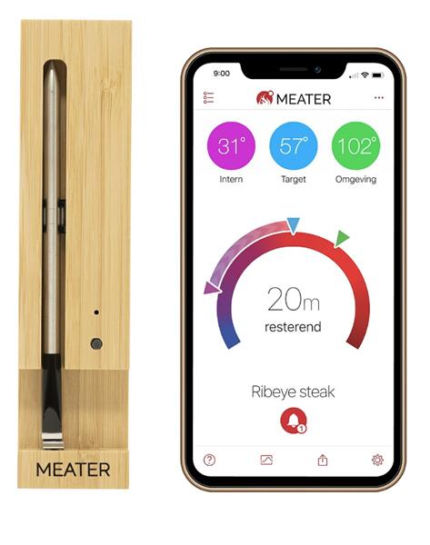 Grote foto meater original slimme draadloze vleesthermometer 10m tuin en terras buitenkeukens