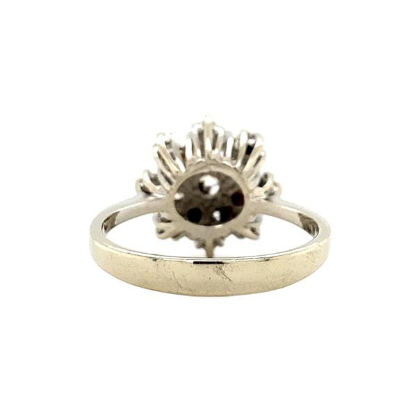 Grote foto witgouden entourage ring met diamant 14 krt 1497.5 sieraden tassen en uiterlijk ringen voor haar