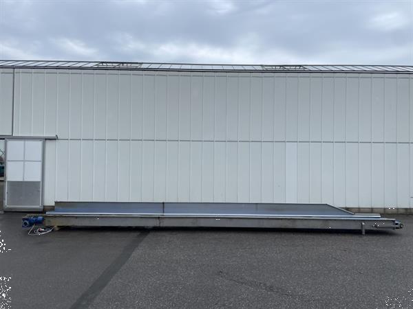 Grote foto rvs transportband 850 x 60 cm agrarisch transportbanden