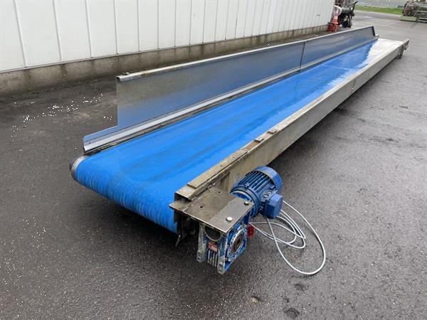 Grote foto rvs transportband 850 x 60 cm agrarisch transportbanden