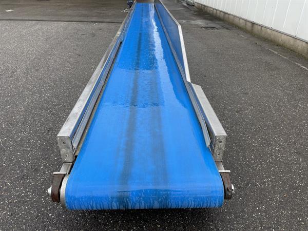 Grote foto rvs transportband 850 x 60 cm agrarisch transportbanden