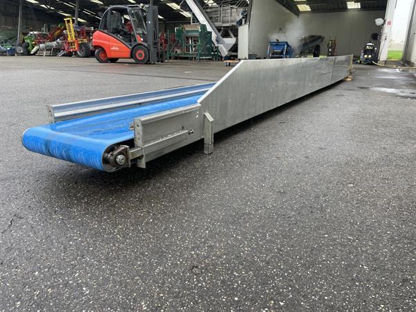 Grote foto rvs transportband 850 x 60 cm agrarisch transportbanden