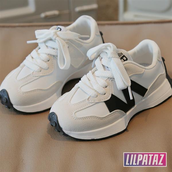 Grote foto new trainerz x white maat 26 35 kindersneakers maat 35 kinderen en baby schoenen voor meisjes
