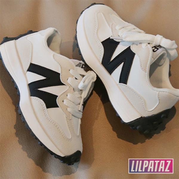 Grote foto new trainerz x white maat 26 35 kindersneakers maat 35 kinderen en baby schoenen voor meisjes