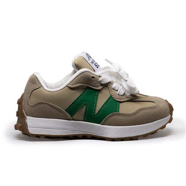 Grote foto new trainerz x beige maat 26 35 kindersneakers maat 28 kinderen en baby schoenen voor meisjes