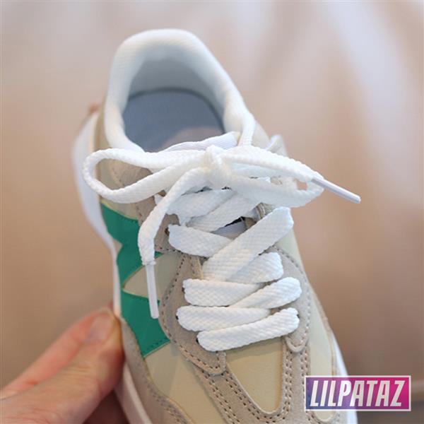 Grote foto new trainerz x beige maat 26 35 kindersneakers maat 28 kinderen en baby schoenen voor meisjes