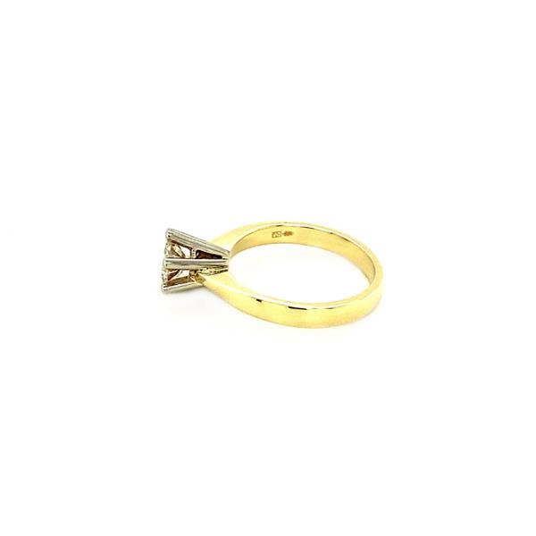Grote foto gouden solitair ring met diamant 0.66ct.14 krt nieuw 2295 sieraden tassen en uiterlijk ringen voor haar
