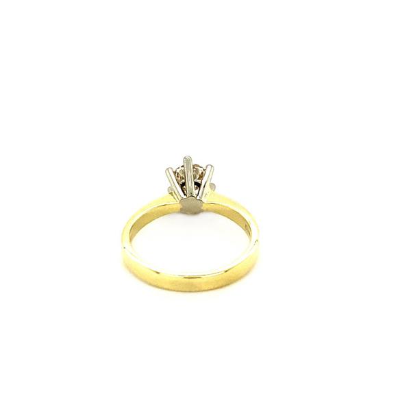 Grote foto gouden solitair ring met diamant 0.66ct.14 krt nieuw 2295 sieraden tassen en uiterlijk ringen voor haar