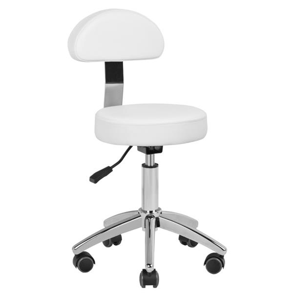 Grote foto tabouret voor pedicure basic 304p wit huis en inrichting kantooraccessoires