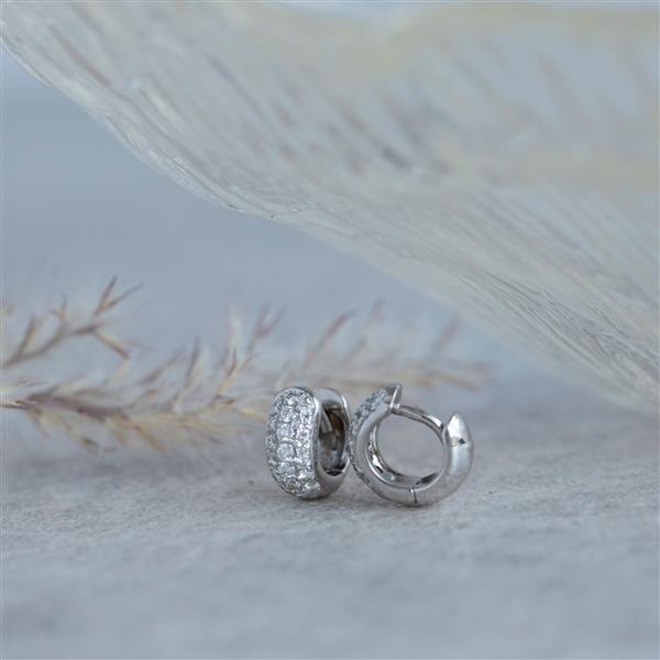 Grote foto witgouden klapcreolen met diamant 18 krt 847.5 sieraden tassen en uiterlijk oorbellen